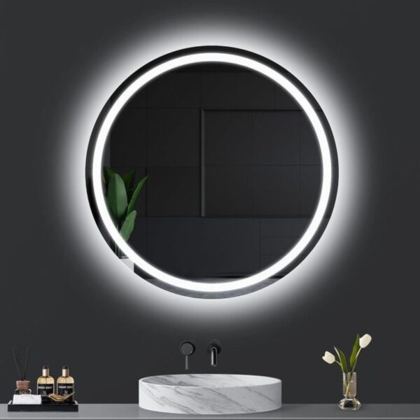 Round Triple light LED Mirror