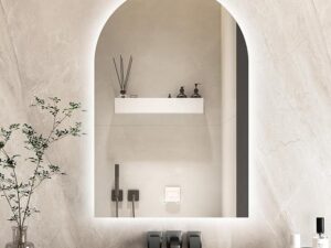 D-Shaped Backlight LED Mirror