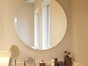 Round Bevelled Plain Mirror
