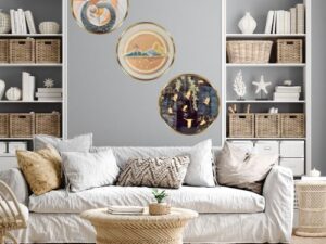 Crystal Diamond Resin Wall Art 010 Set of 3 (16″ x 16″ each)